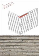 699-15 Искусственный камень Бран Брик Design угол 33x4