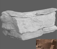 Искусственный камень Венеция Угловой элемент 510 33.5x19.5