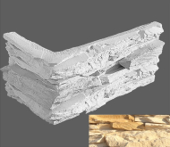 Искусственный камень Леонардо Угловой элемент 050 20x10