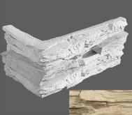 Искусственный камень Леонардо Угловой элемент 088