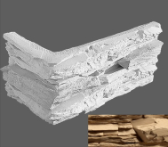 Искусственный камень Леонардо Угловой элемент 873