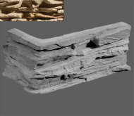 Искусственный камень Перуджа Угловой элемент 873 20/10x10x3,5