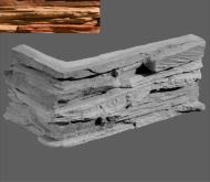 Искусственный камень Перуджа Угловой элемент 880 20/10x10x3.5 20x10