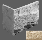 Искусственный камень Турин Угловой элемент 051 17,6/7,4(26/12,5)x14.5x3