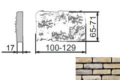 Искусственный камень Марсель Тычковый элемент 301