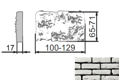 Искусственный камень Марсель Тычковый элемент 309