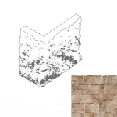 Искусственный камень Нарва 046 Угол 95-195х95х95-195х45 19.5x19.5