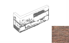 Искусственный камень Валенсия Угловой элемент 407 21x10