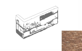 Искусственный камень Валенсия Угловой элемент 409 21x10