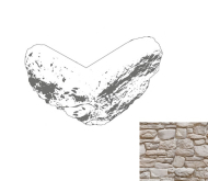 Искусственный камень Дублин Угловой элемент 120