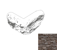 Искусственный камень Дублин Угловой элемент 121 28x22