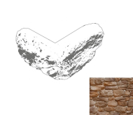 Искусственный камень Дублин Угловой элемент 122 28x22