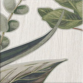 PT03339 Декор Bottega Decor Blue Leaves 20x20