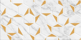 Декор Marble Gold белый 60x30
