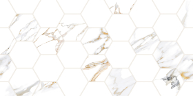 TWU09DBL014 Плитка Dublin Белый соты 24.9x50