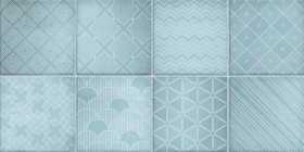 TWU09RCD016 Плитка Richard Бирюзовая Рельеф 24.9x50