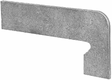Плинтус Vega Gris Zanquin Gris Derecha Правый 17.5x39.5