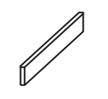 Плинтус Da Vinci White 60x7.2 Battiscopa 610130005297