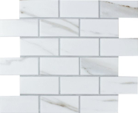 Мозаика Керамическая мозаика Brick Calacatta Gold 28.8x29.2