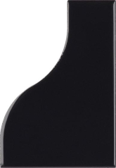 Плитка Curve Black Gloss