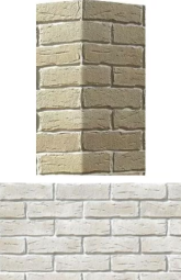 375-05 Искусственный камень Сити брик Белый 22x7