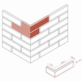 679-15 Искусственный камень Эрдинг брик Design угол 33x7