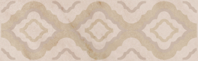 Бордюр Винетта Бежевый Светлый Глянцевый 25х7.7