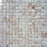Мозаика Стекло микс Перламутровый светло-коричневый 32.7x32.7