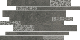 Декор Ламелла Серый темный мозаичный 8.5мм 50.2x25