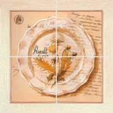 Декор Herbarium 2 из 4х плиток 20x20