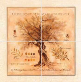 Декор Herbarium 4 из 4х плиток 20x20