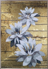 Панно Musaico Fiori Simil Oro