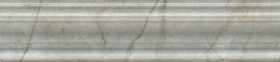 BLE025 Бордюр Кантата Багет Серый Светлый Глянцевыйx1.8 5.5x25