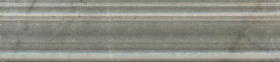 BLE026 Бордюр Кантата Багет Серый Глянцевый 25x5.5x1.8