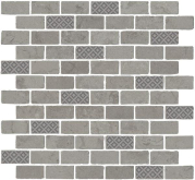 MBD011 Мозаика Про Лаймстоун Антика 3 Мозаичный Серый Матовый Натуральный 32x30