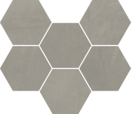 620110000189 Мозаика Continuum Iron Mosaico Hexagon 25x29