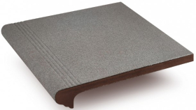 4121 Ступень Бетонная Плитка Фронтальная 412 Серый-кварц 30x32.5