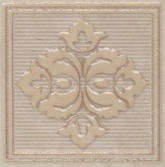 AD/A400/SG929620R Декоративная вставка Версаль Бежевый обрезной 9мм 7x7
