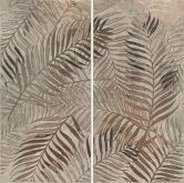 303524 Керамогранит Wallpapers Bronze Fern Rett (2 pcs mix) 120x60