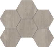 Декор Soft Wood SF03 Grey Hexagon неполированная 25x28.5