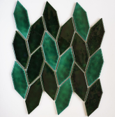 Мозаика Ceramic Green Garden с кракелюром 26.8x26.8