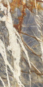 Керамогранит Ultra Marmi Blue Tempest Luc Shiny 6 mm 75x150