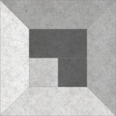 737496 Декор Megapolis Betton Grey Deco Серый 45x45