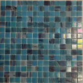 PIX126 Мозаика Стеклянная Синяя 20х20х4 31.6x31.6