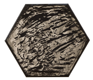 Керамогранит Rain Nero Hex 19.8x22.8