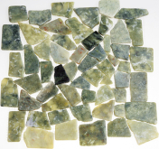 Мозаика Каменная Мрамор серо-зелёный квадратный 32x32