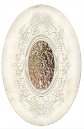 556 Декоративная вставка Ermitage Бежевый 10x15