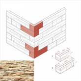 Искусственный камень Кросс Фелл 101-15 Угловой