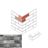 682-85 Искусственный камень Ринн Брик 682-85 Design угол 19x6.5