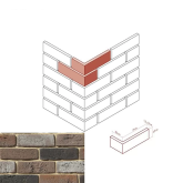 684-65 Искусственный камень Ринн Брик 684-65 Design угол 19x6.5
